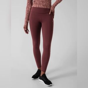 Athleta Rainier Tight Small Petite Decadent Chocolate